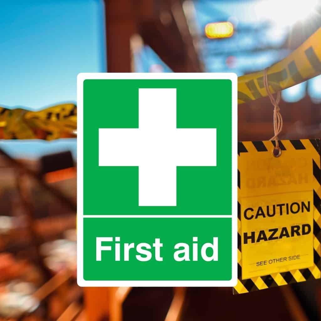 Construction First Aid Signs - The Sign Shed