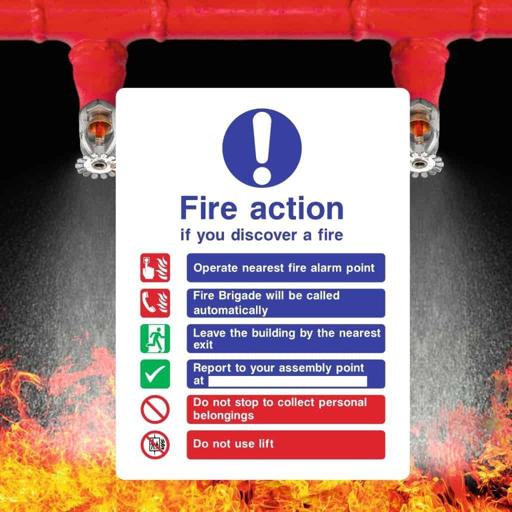Fire Action Signs - The Sign Shed