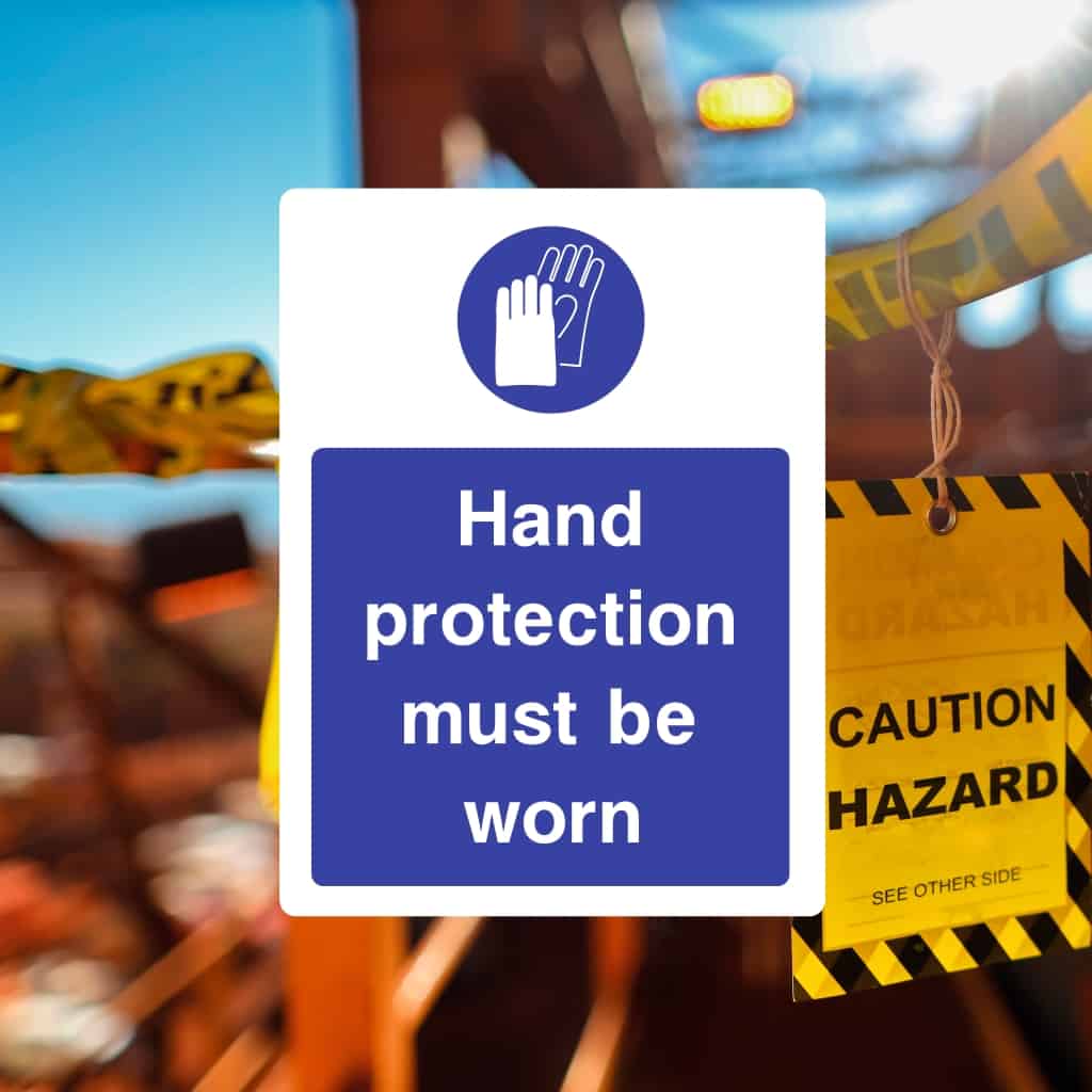 Hand protection signs - The Sign Shed