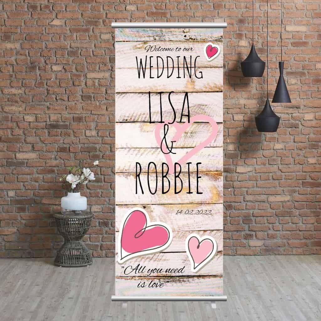 Wedding Roll Up Banners - The Sign Shed