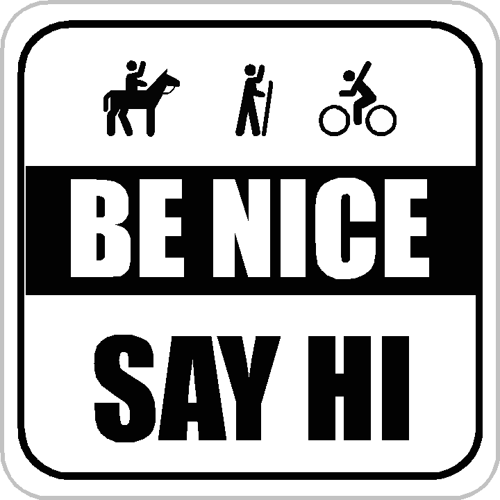 Be Nice Say Hi Sign