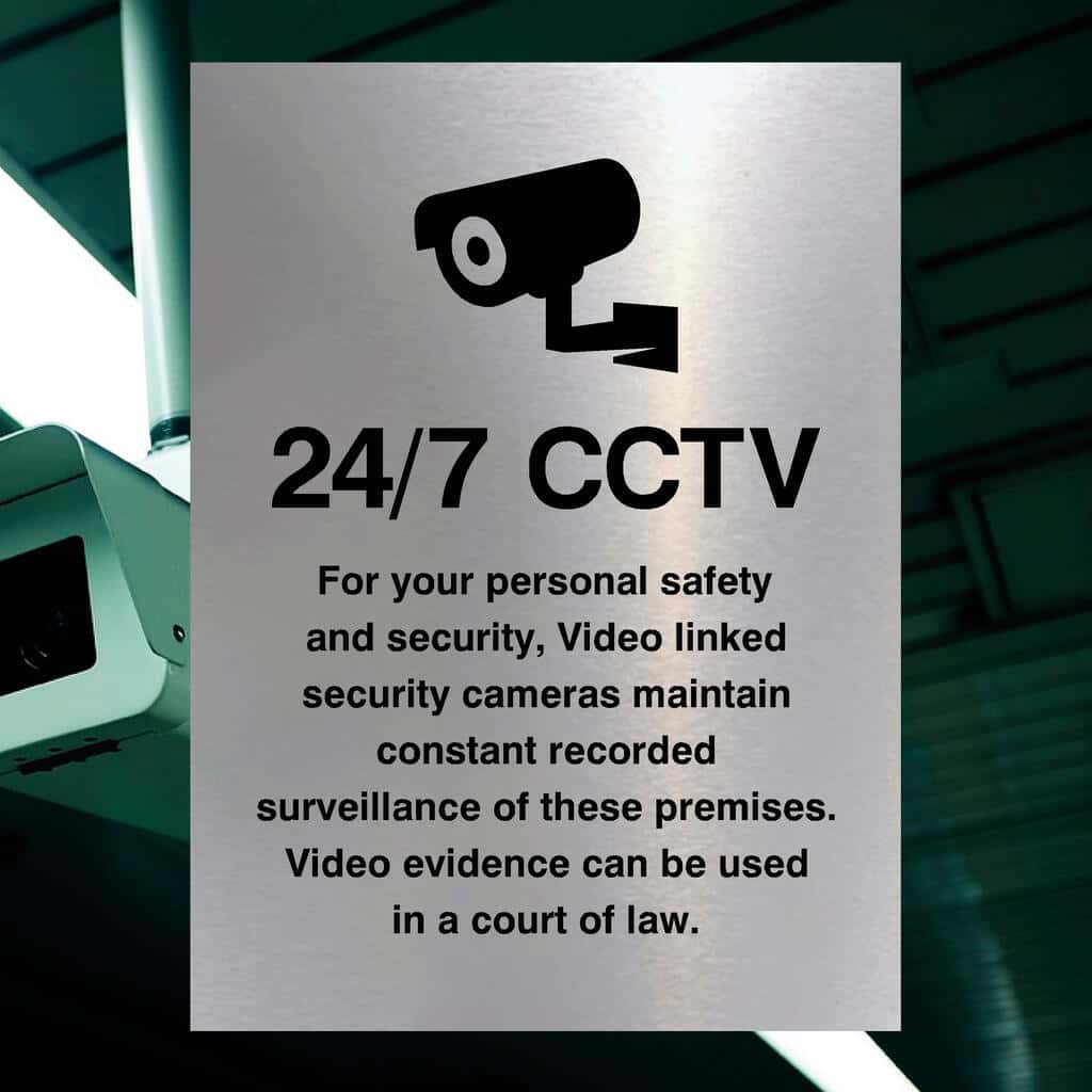 24/7 Sign in Brushed Silver - The Sign Shed