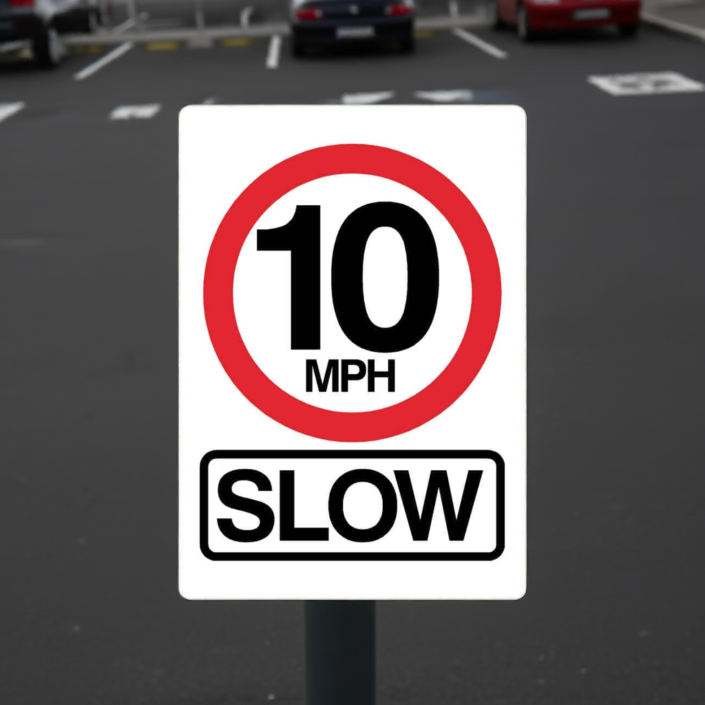 10 mph Slow Speed Sign
