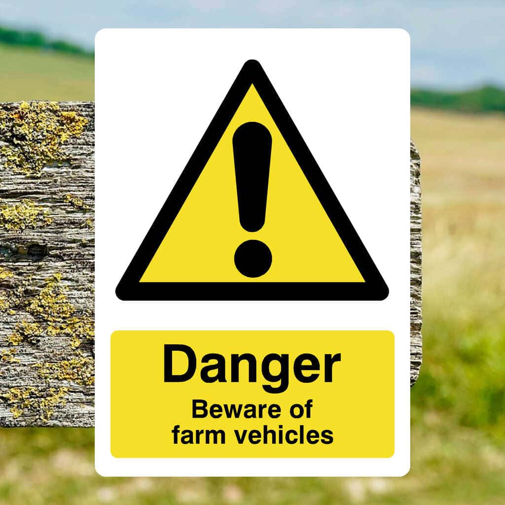 Beware Of Farm Vehicles Sign - The Sign Shed
