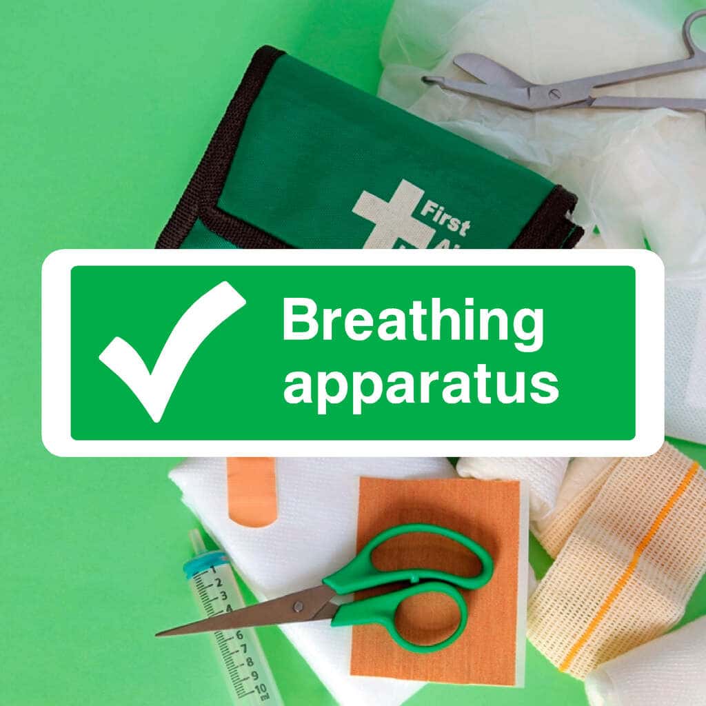 Breathing Apparatus First Aid Sign - The Sign Shed