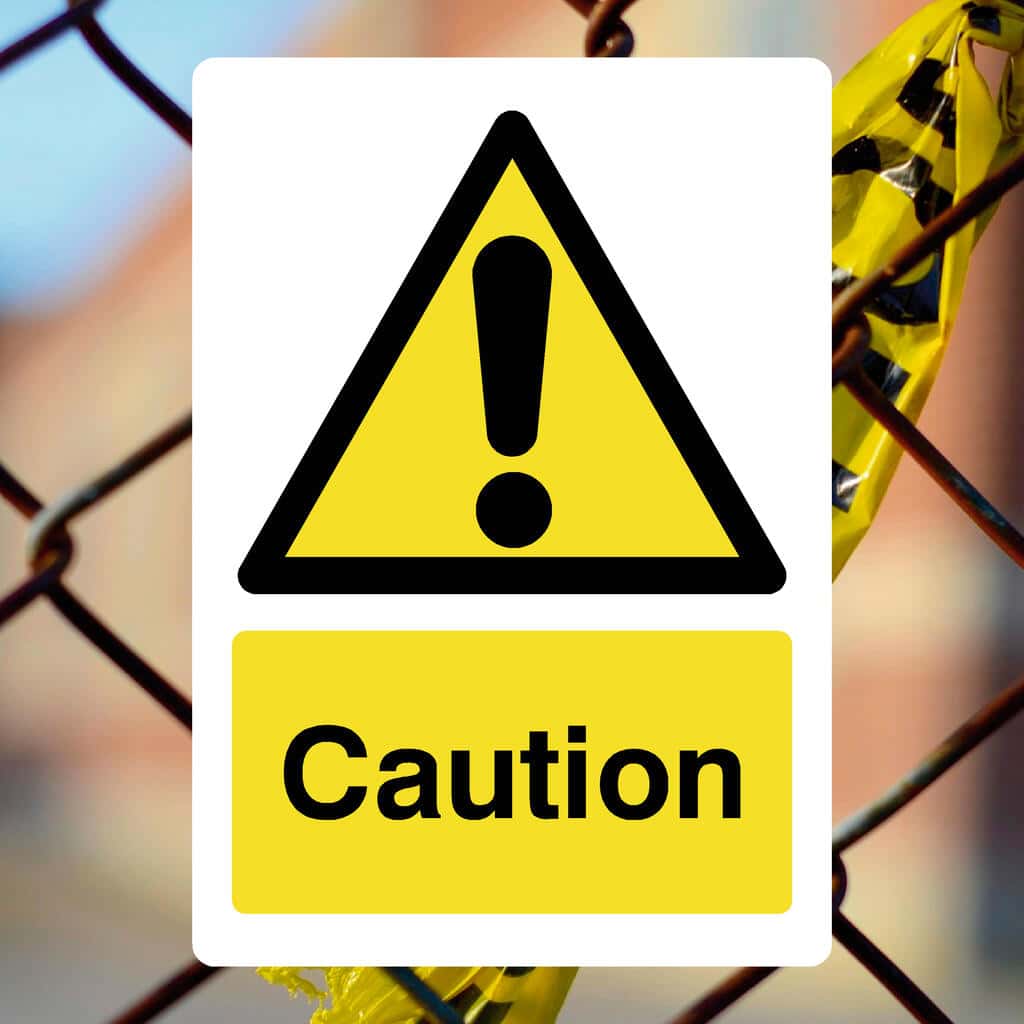 Caution Sign - The Sign Shed