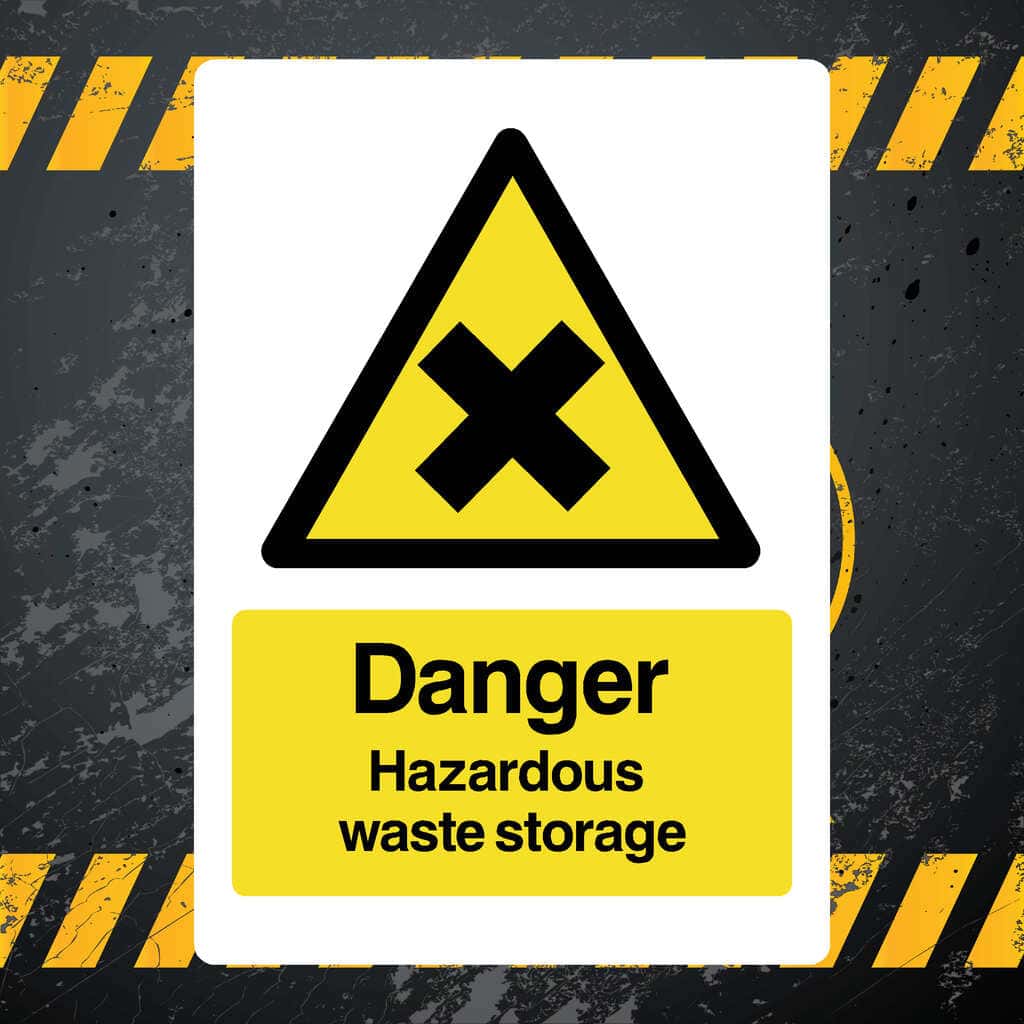 Danger Hazardous Waste Storage Sign - The Sign Shed