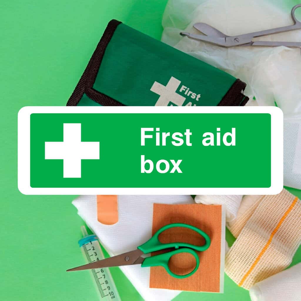 First Aid Box Safety Sign - The Sign Shed