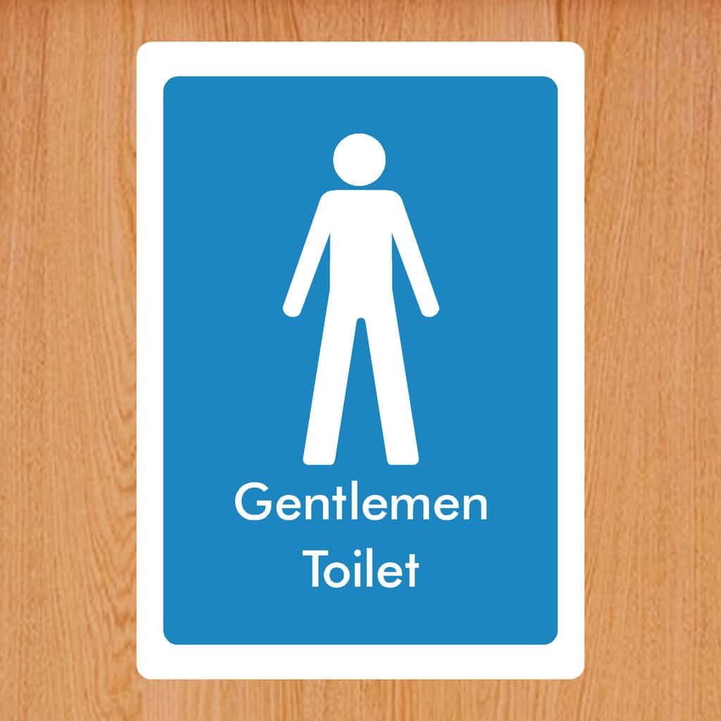 Gentlemen Toilet Sign - The Sign Shed