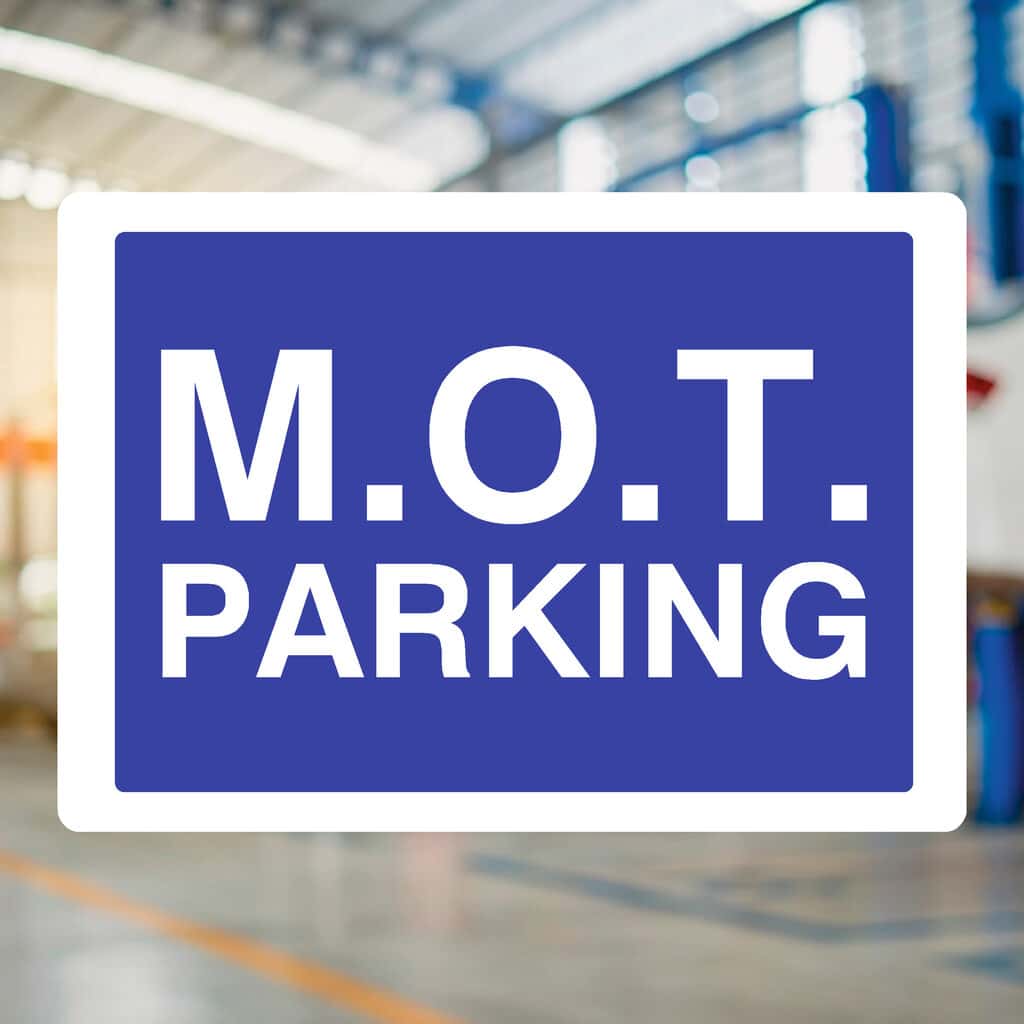 MOT Parking Sign - The Sign Shed