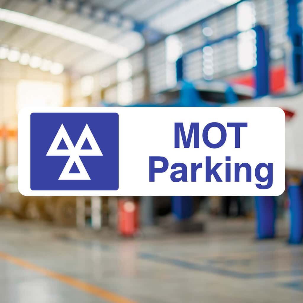 MOT Parking Sign - The Sign Shed