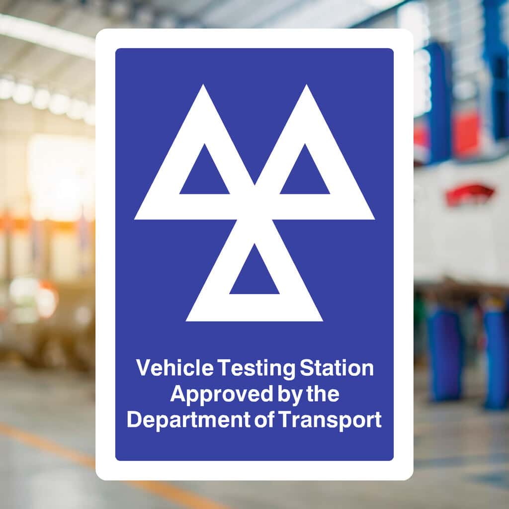 MOT Vehicle Testing Station Sign - The Sign Shed