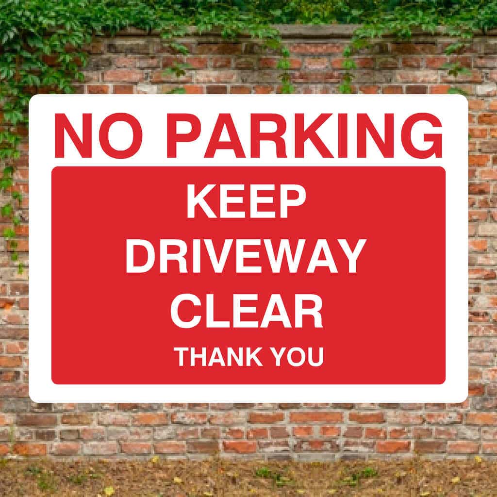 KPCM | No Parking Driveway In Constant Use 24/7 Police Will Called If Obstructed | Made In The UK