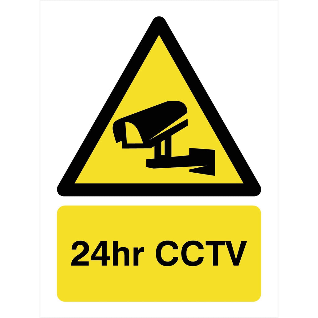24 Hour CCTV Sign - The Sign Shed