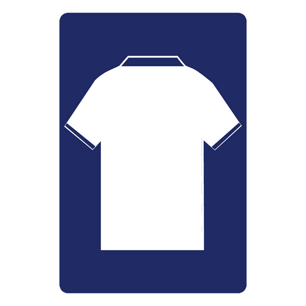 Personalised Football Shirt Sign | White and Navy London-200 x 300 mm-White-The Sign Shed