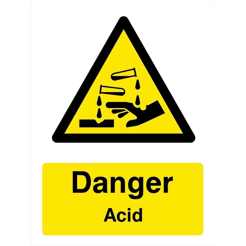 Acid Warning Sign - The Sign Shed
