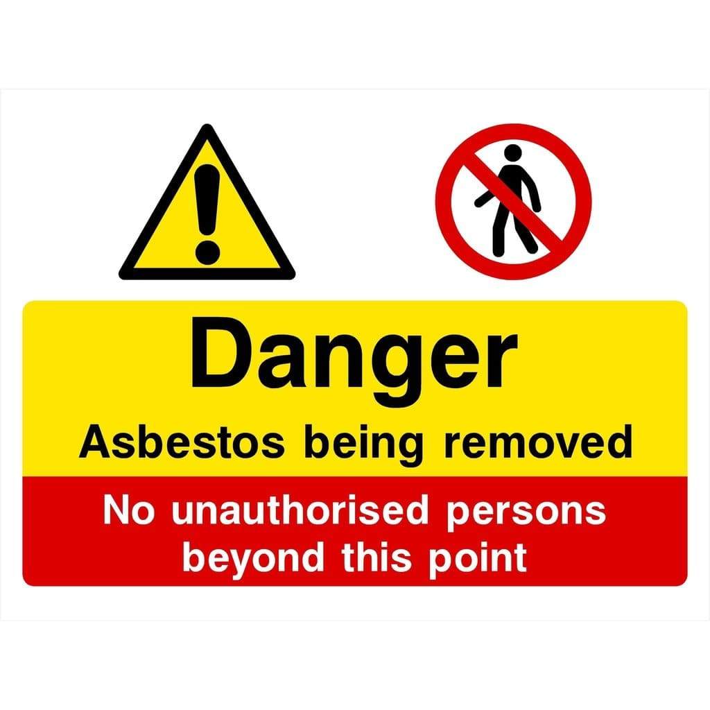 Asbestos Being Removed Sign - The Sign Shed