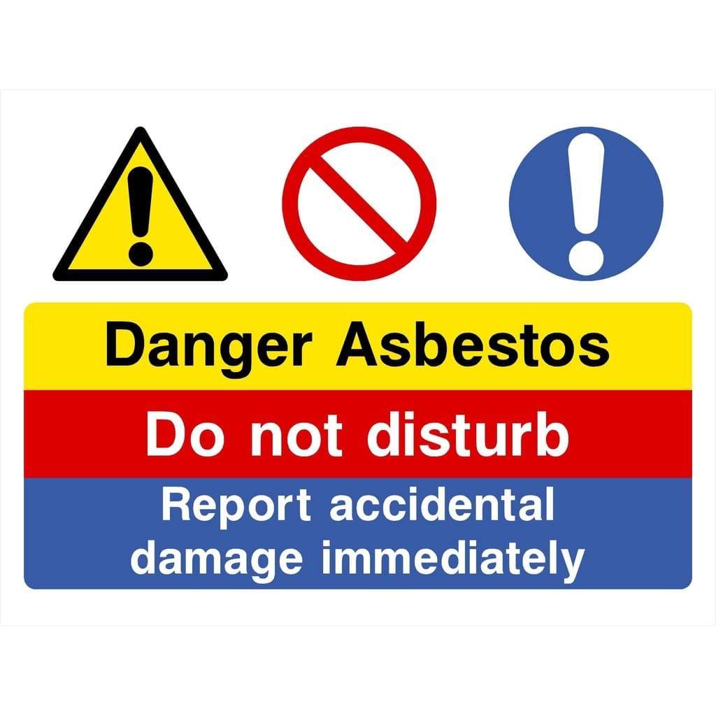 Asbestos Do Not Disturb Sign - The Sign Shed