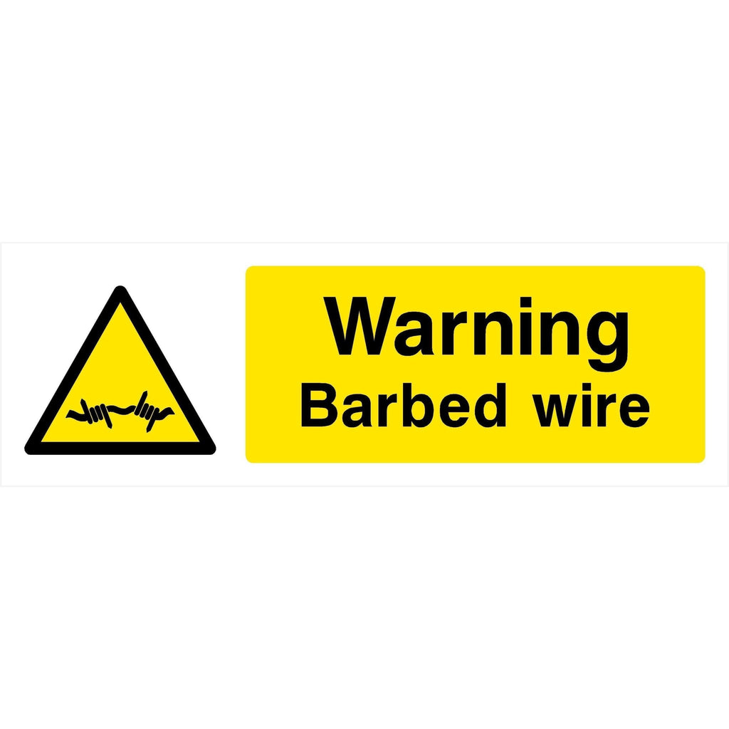 Barbed Wire Sign - The Sign Shed