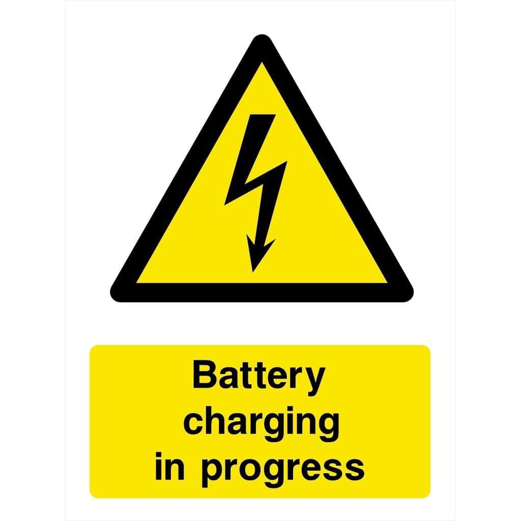 Battery Charging In Progress Electrical Sign - The Sign Shed