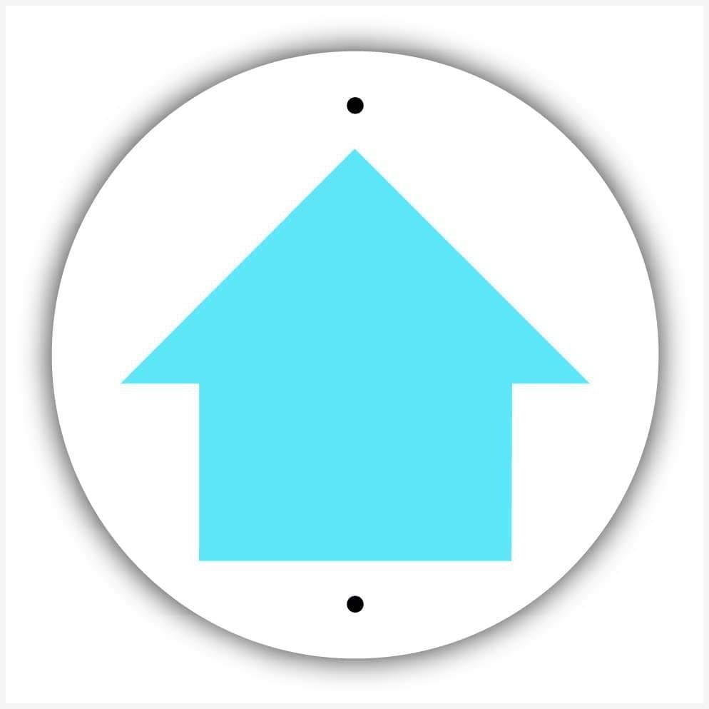 Blue Arrow Waymarker sign - The Sign Shed