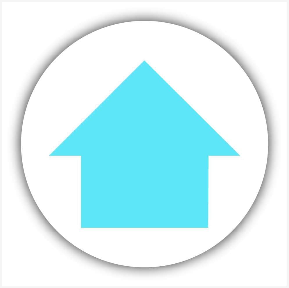 Blue Arrow Waymarker sign - The Sign Shed