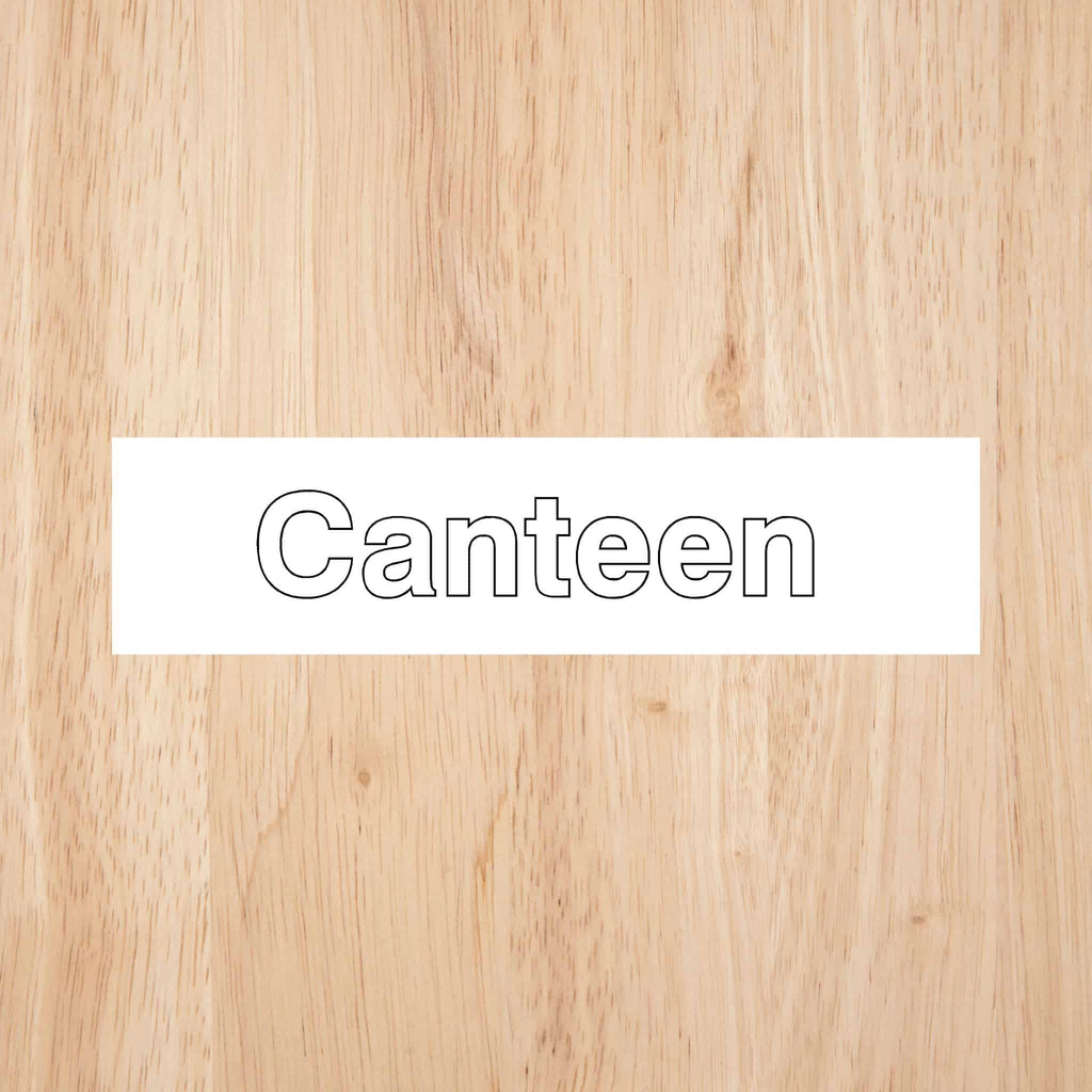 Canteen Sign - The Sign Shed