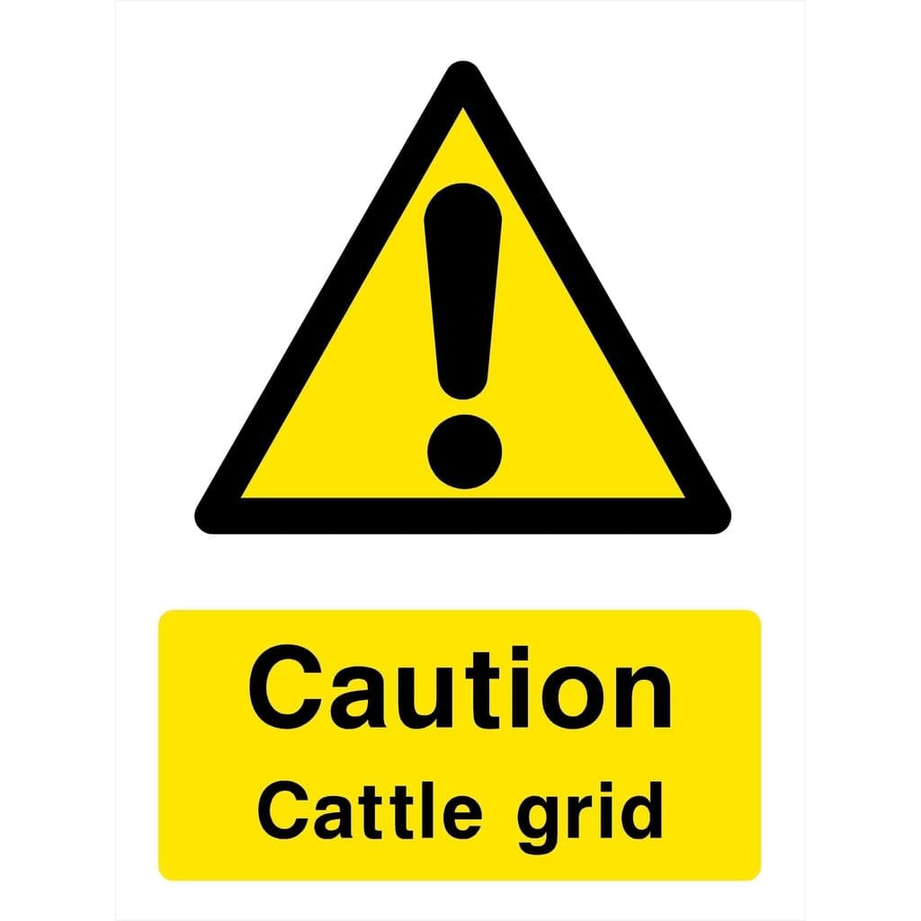 Cattle Grid Sign - The Sign Shed