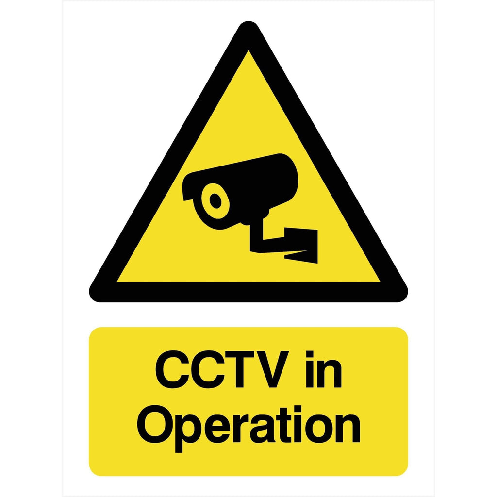 CCTV In Operation Sign - The Sign Shed