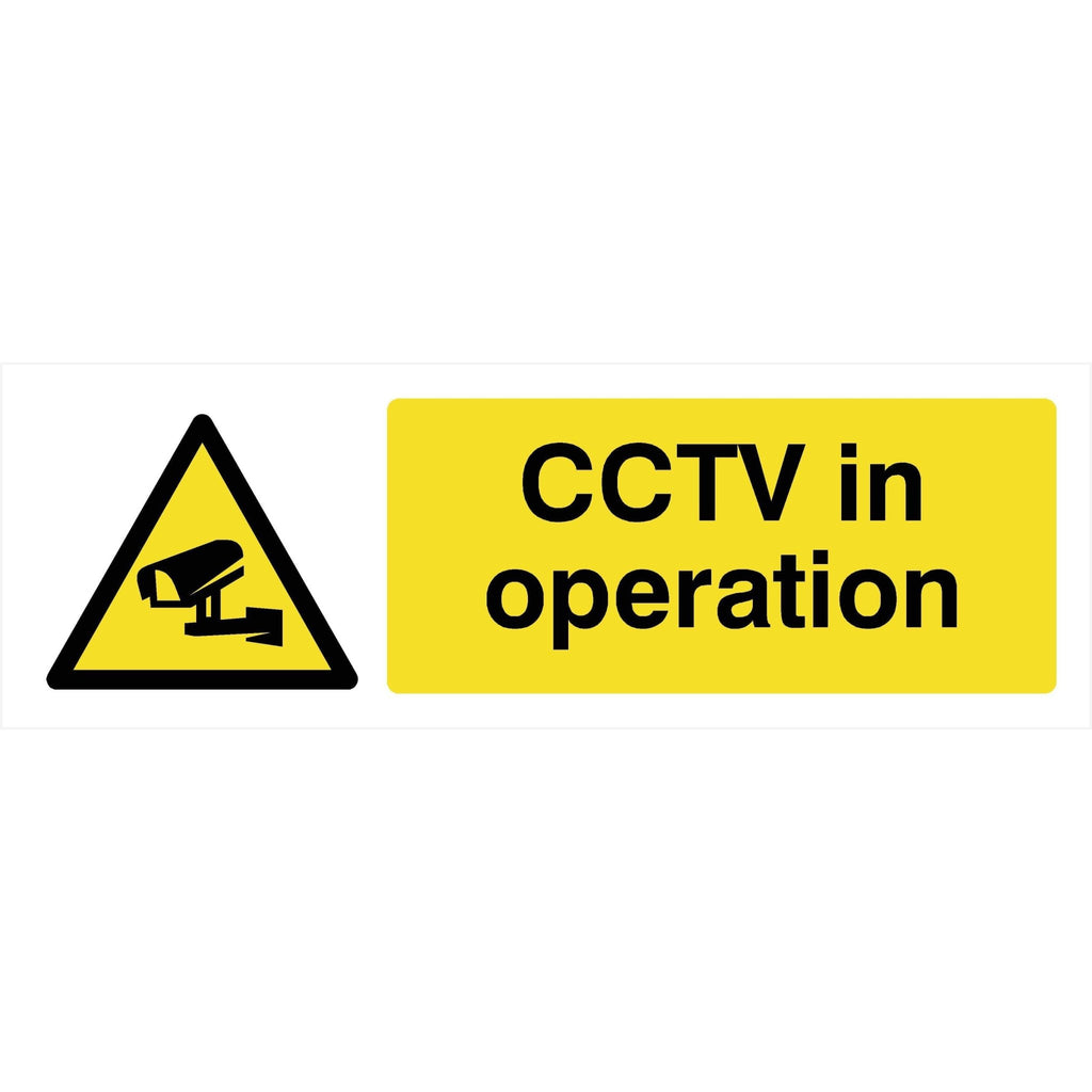 CCTV In Operation Sign - The Sign Shed