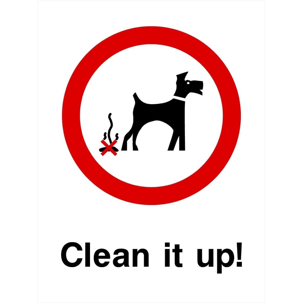 Clean It Up Dogs Sign - The Sign Shed