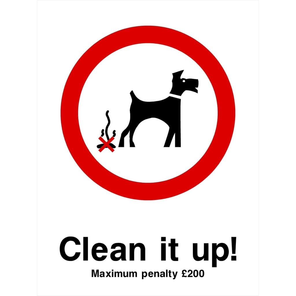 Clean It Up Maximum Penalty Sign - The Sign Shed