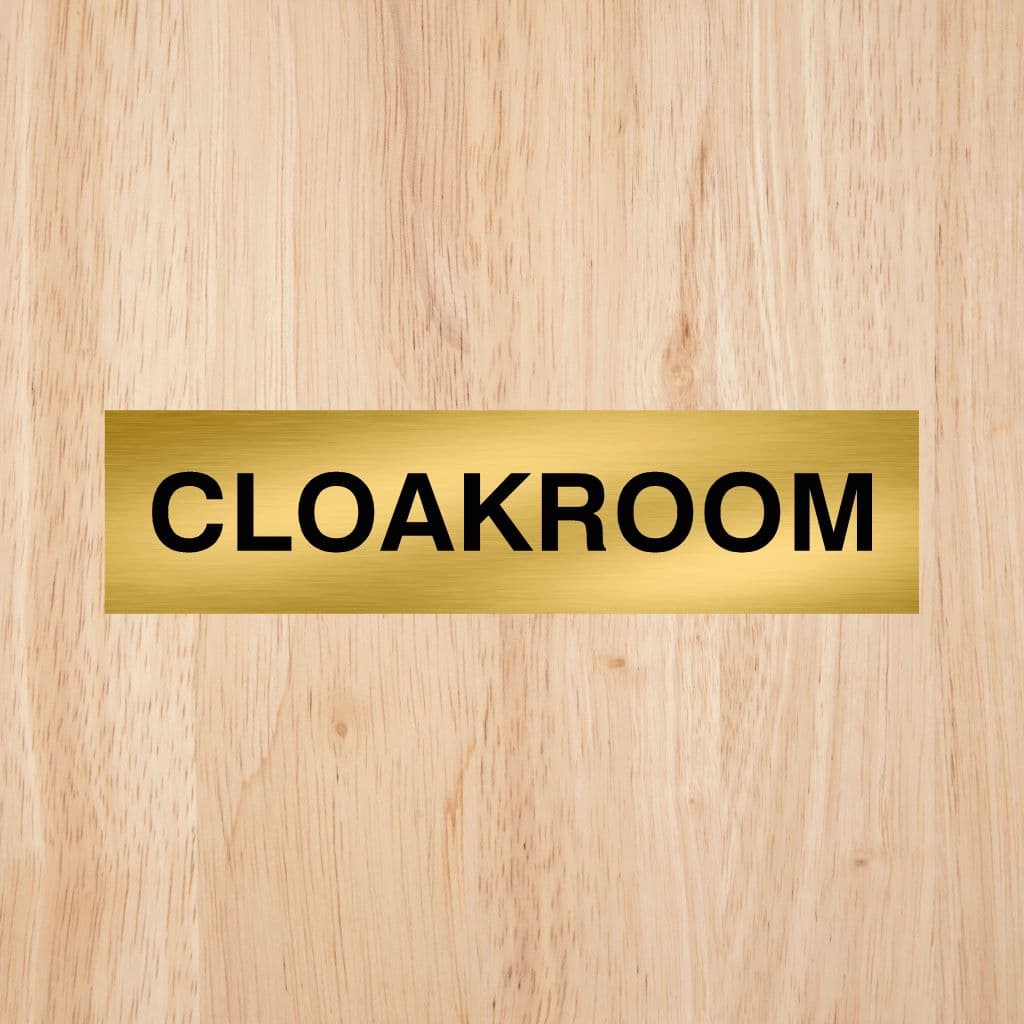 Cloakroom Door Sign - The Sign Shed