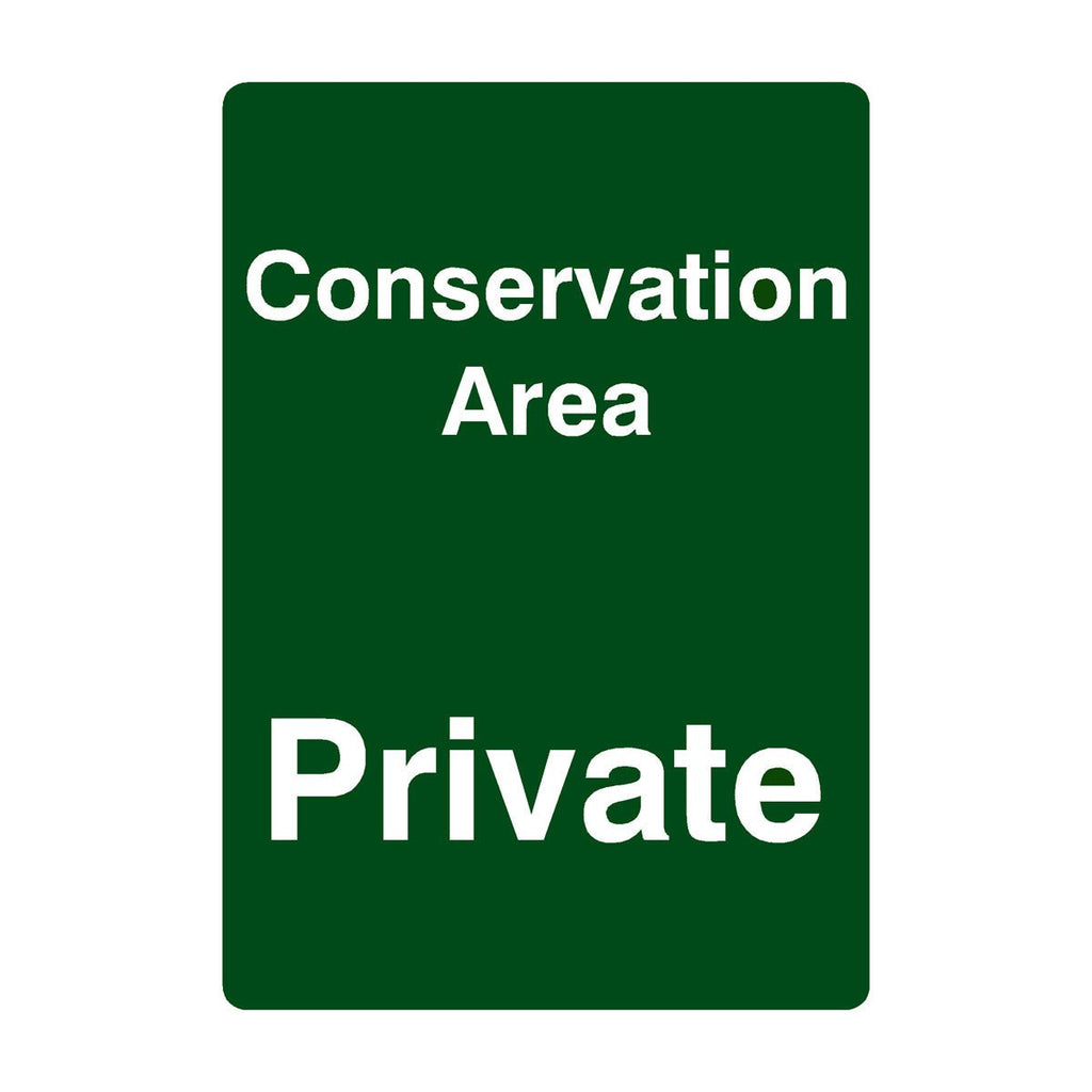 Conservation Area Private Sign Portrait - The Sign Shed