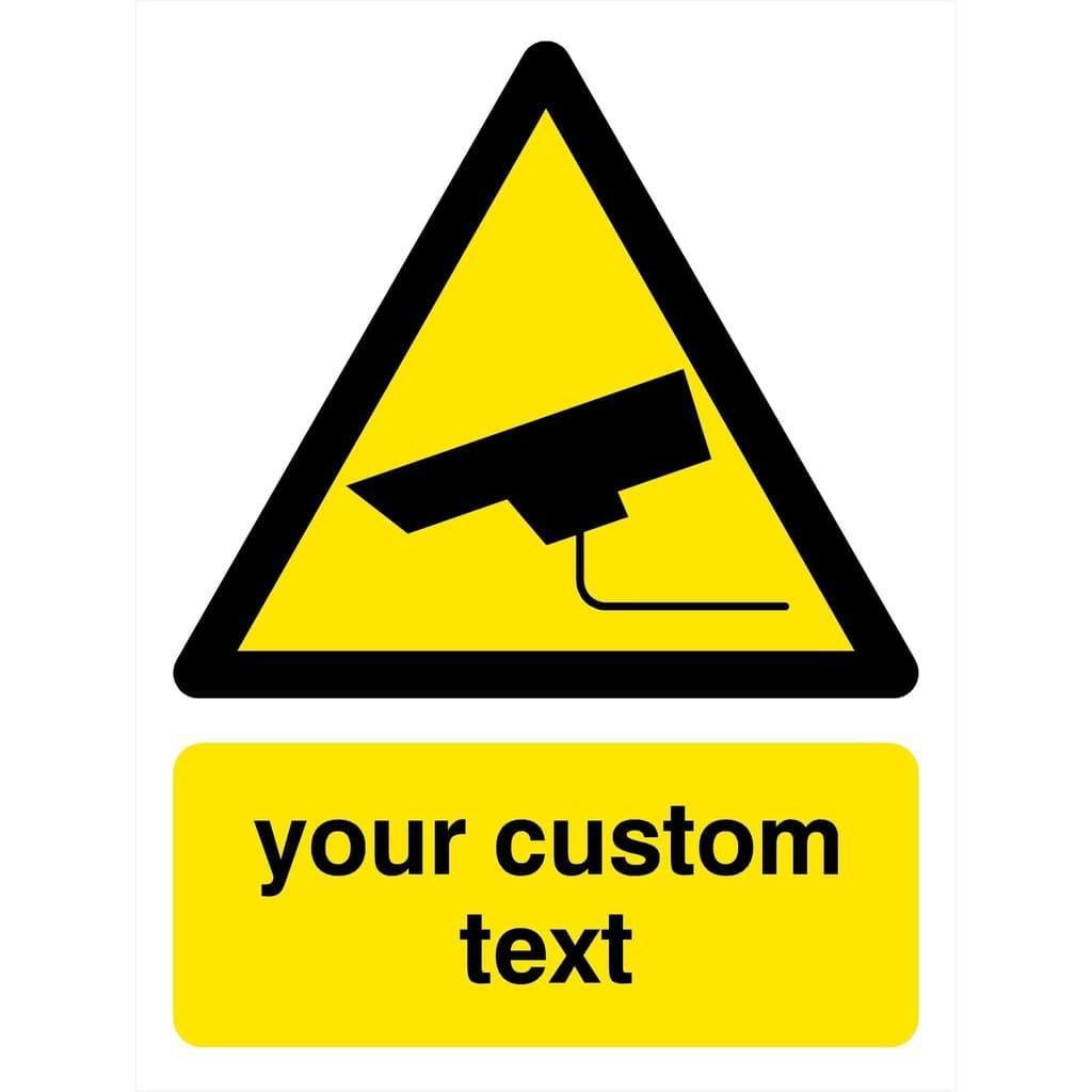Custom CCTV Sign - The Sign Shed