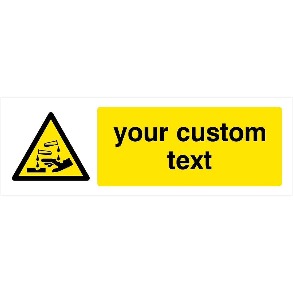 Custom Chemical Danger (Acid) Sign - The Sign Shed