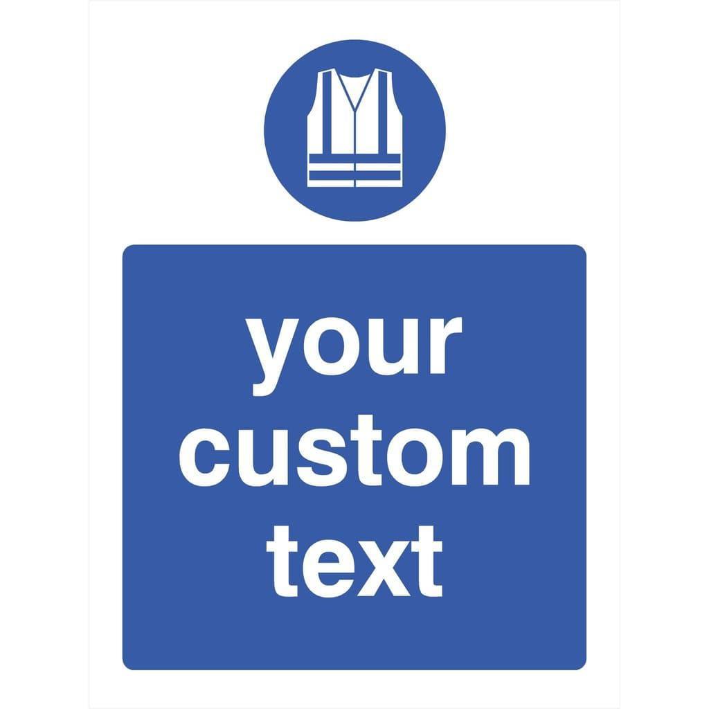 Custom Hi Visibility Vest Sign - The Sign Shed