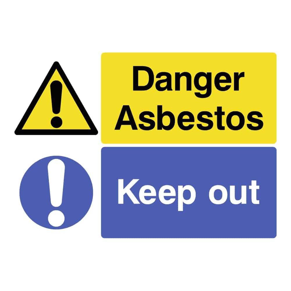 Danger Asbestos Keep Out Sign - The Sign Shed