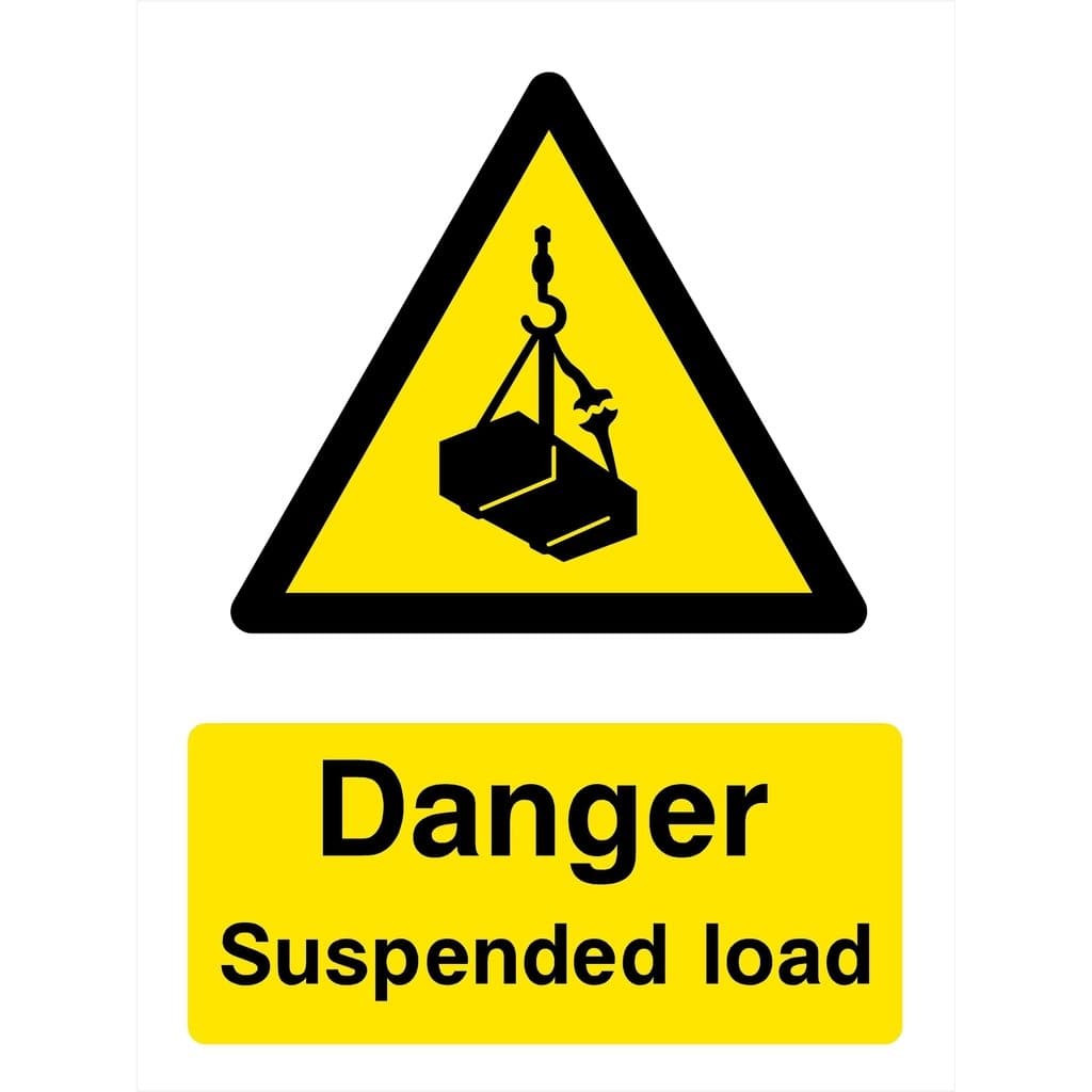 Danger Suspended Load Sign - The Sign Shed
