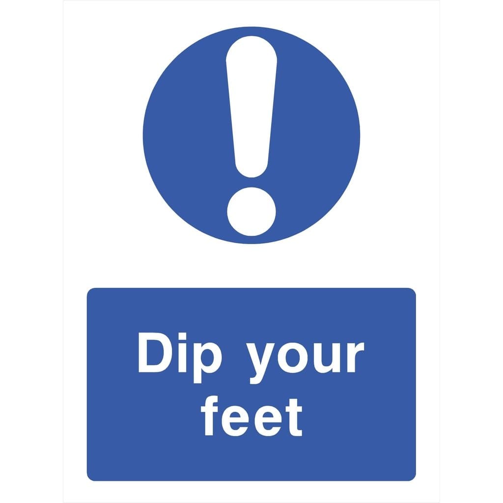 Dip Your Feet Sign - The Sign Shed