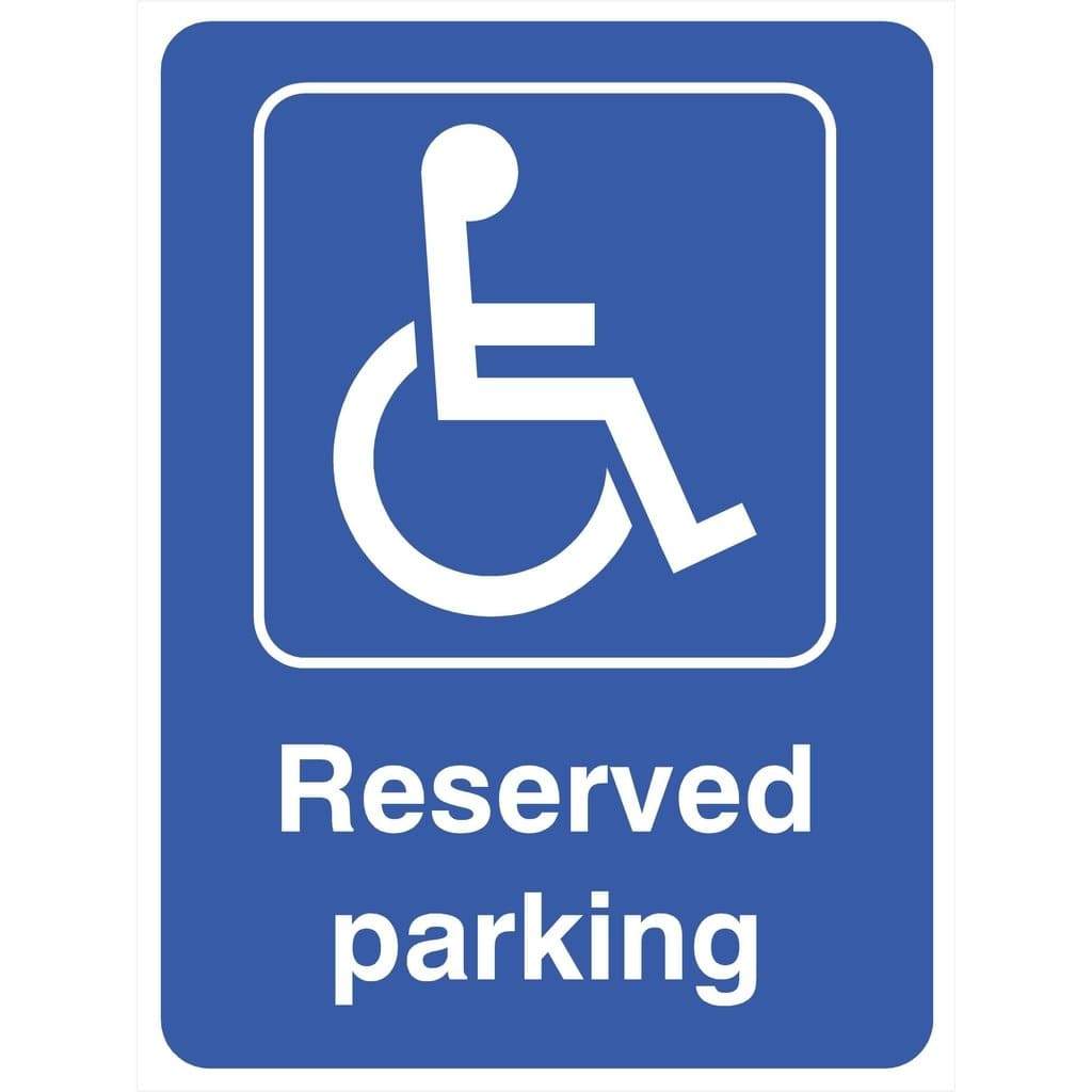 Disabled Reserved Parking Sign - The Sign Shed