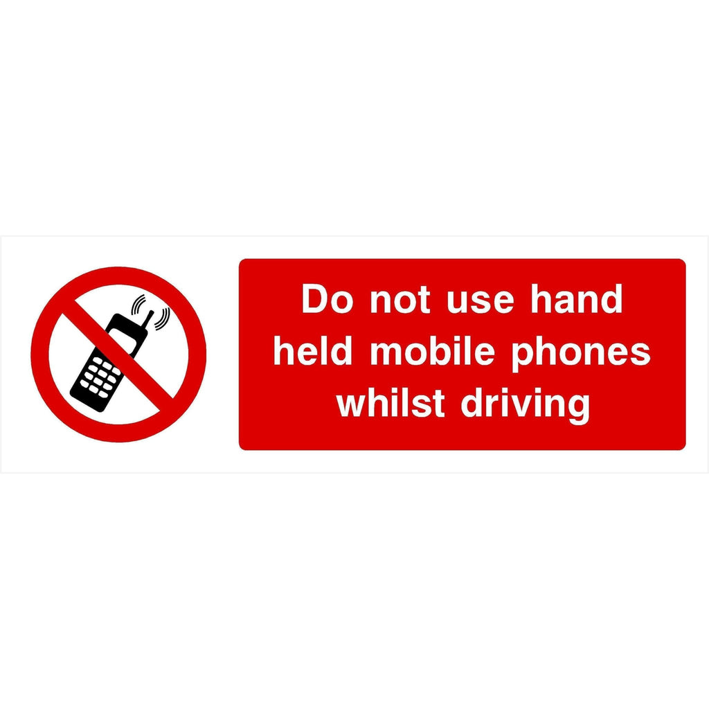 Do Not Use Mobile Phones Driving Sign - The Sign Shed