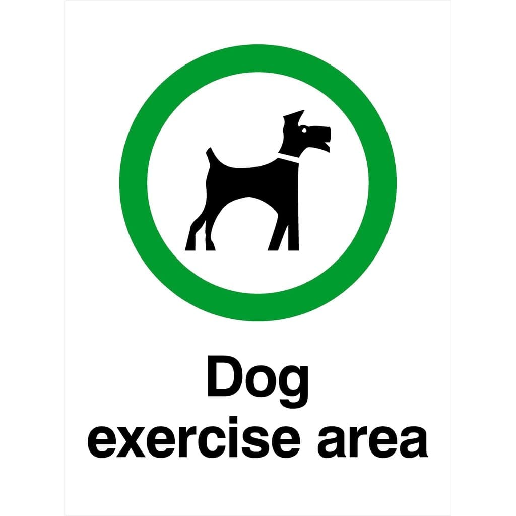 Dog Exercise Area Sign - The Sign Shed
