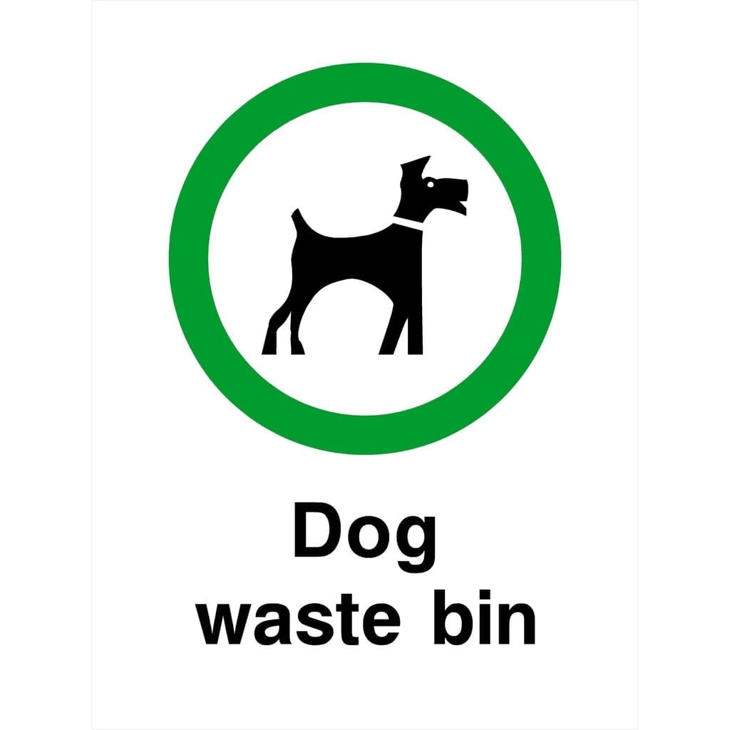 Dog Waste Bin Sign - The Sign Shed