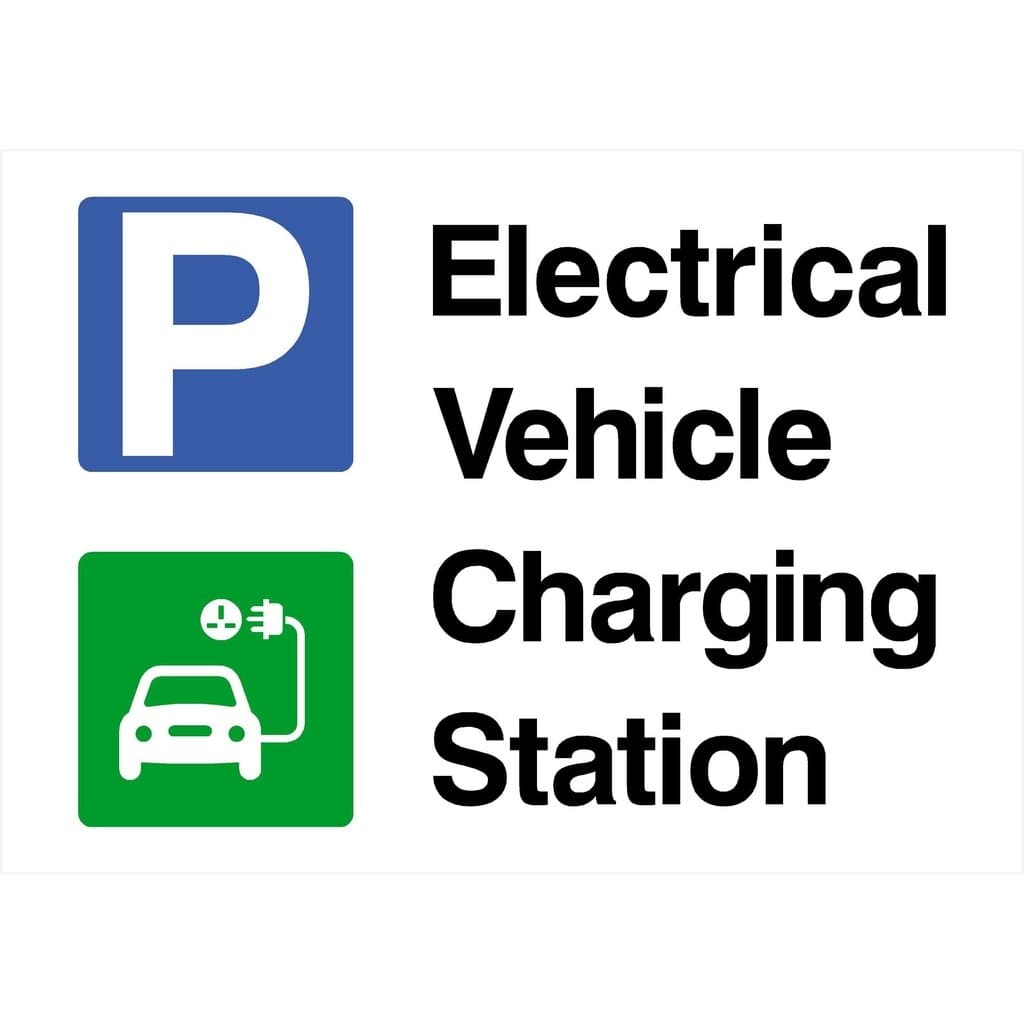 Electrical Vehicle Charging Station Sign - The Sign Shed
