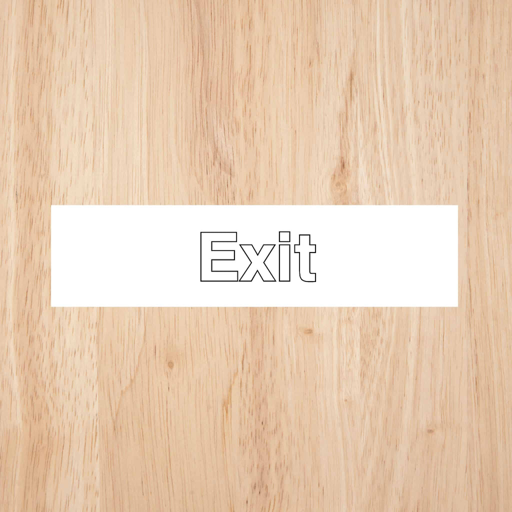 Exit Sign Standard Version - The Sign Shed
