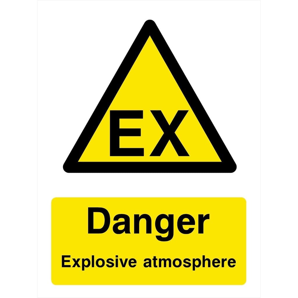 Explosive Atmosphere (Ex Symbol) Sign - The Sign Shed