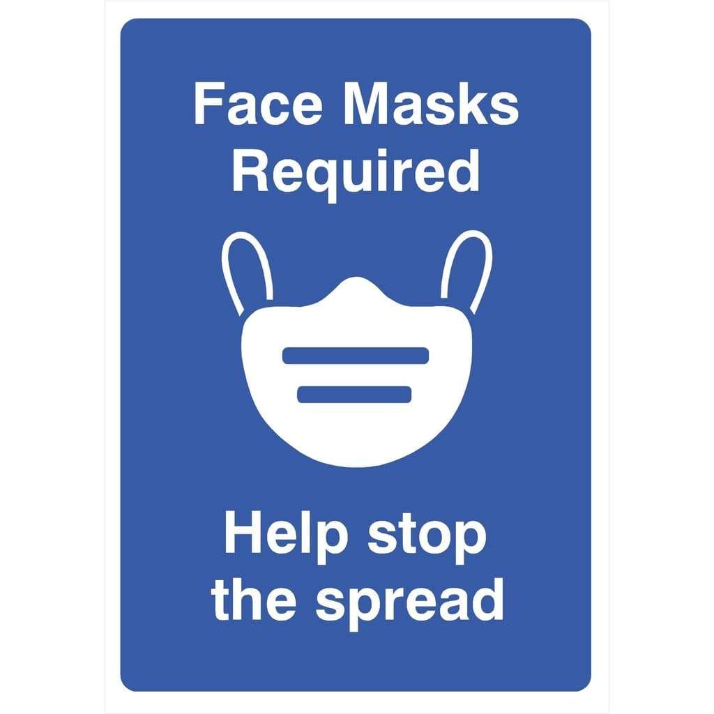 Face Masks Required Sign - The Sign Shed