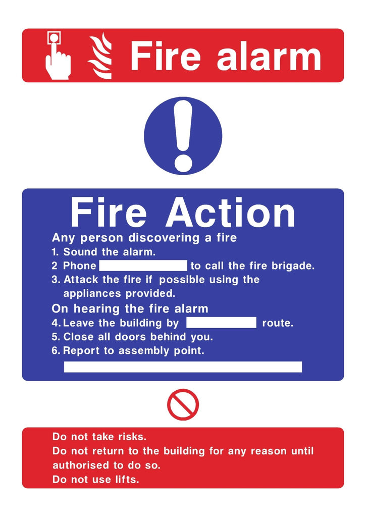 Fire Action Call Point Sign - The Sign Shed