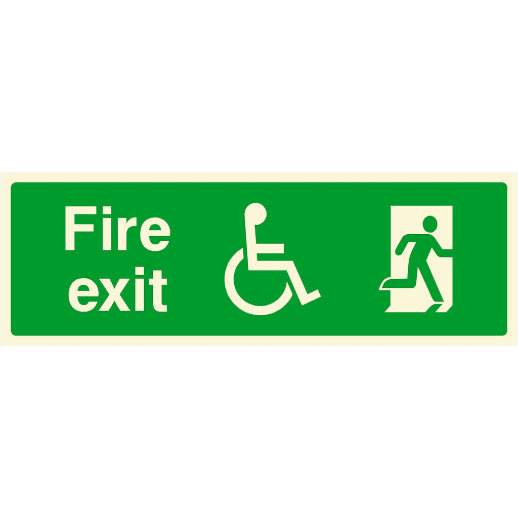 Fire Exit Refuge Right Sign - The Sign Shed